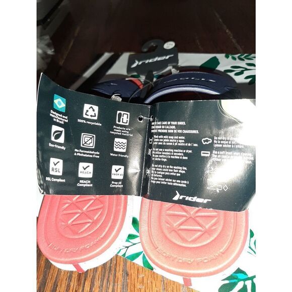 New Kids Size 12 Red Blue Rider Infinitiik Summer Casual Slides Sandals - Picture 6 of 9